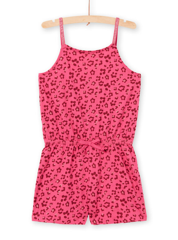 Mono de tirantes finos con estampado de leopardo con brillo LAPLACOMB4 / 21S901T1CBL030