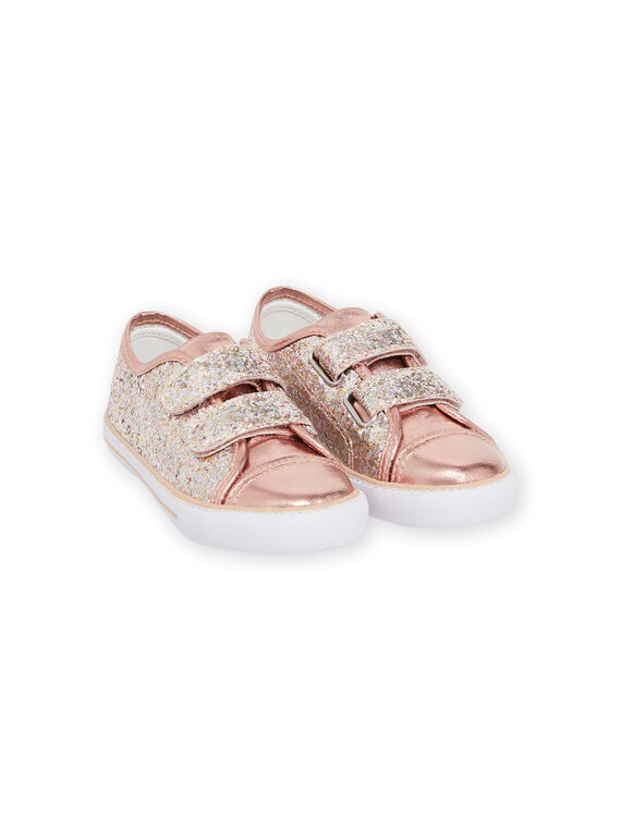 Tenis con brillo rosas para niña NATOILGLITP / 22KK3598D16030