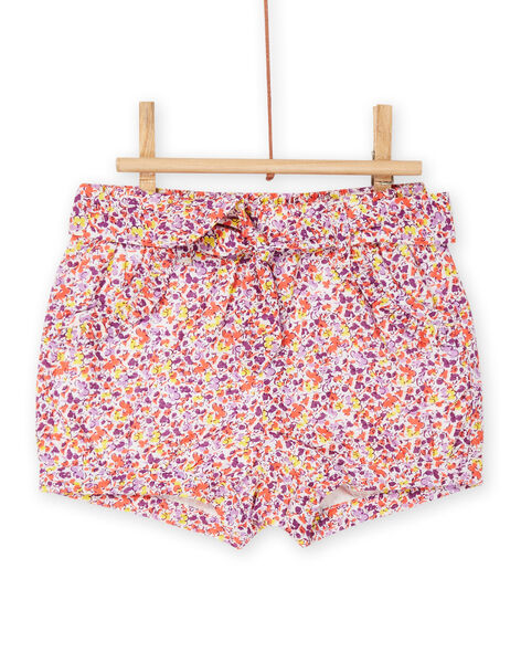Short rosa y violeta con estampado floral RINEOSHO / 23SG09O1SHO000