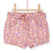 Short rosa y violeta con estampado floral