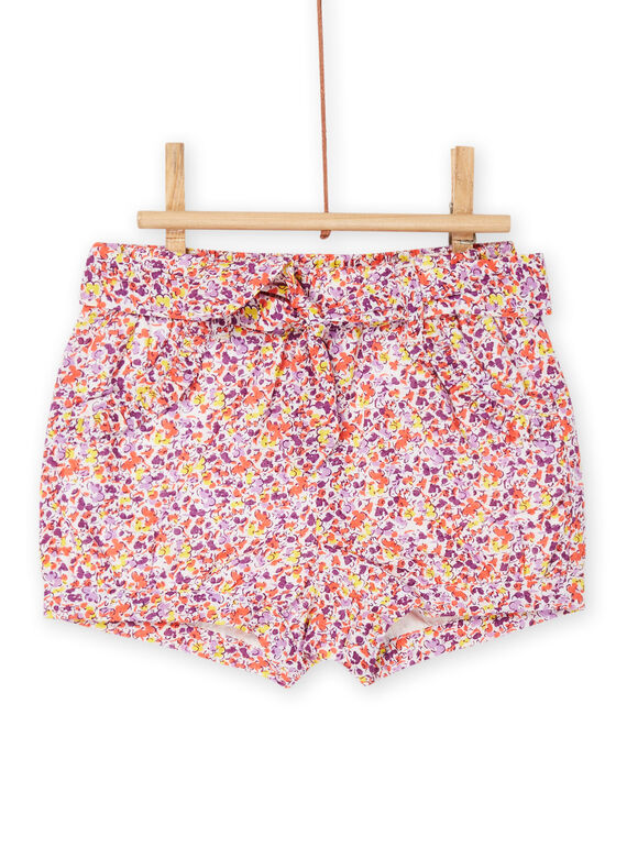 Short rosa y violeta con estampado floral RINEOSHO / 23SG09O1SHO000