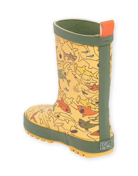 Botas de agua de fantasía con estampado de tiburón para niño NOPLUISHARK / 22KK3661D0C400