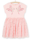 Vestido con estampado de pájaros y gasa con estampado de lunares RANEOROB5 / 23S901O6ROB321