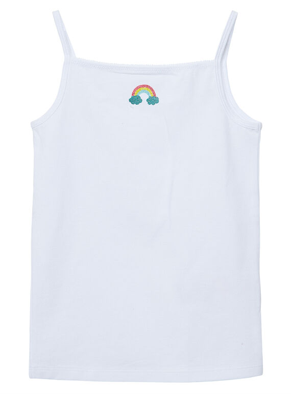 Camiseta interior de color blanco JEFADELARC / 20SH1134HLI000