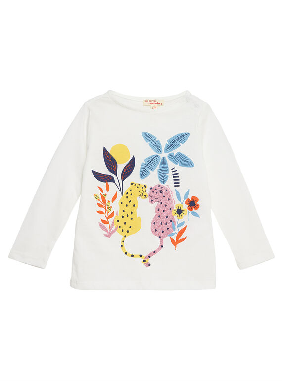 Camiseta de manga larga de color crudo JATROTEE1 / 20S901F1TML001