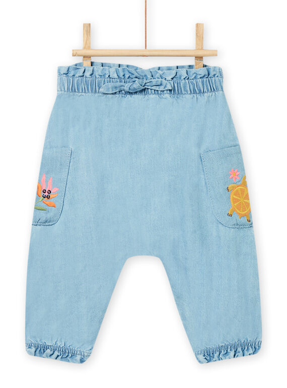 Vaquero claro para bebé niña NIHOPAN / 22SG09T1PANP272