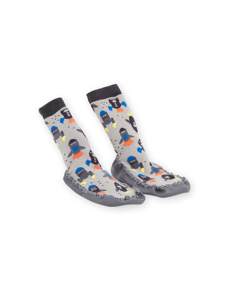 Calcetines zapatilla con estampado de cohete POCHO7AOP2 / 22XK3643D08940