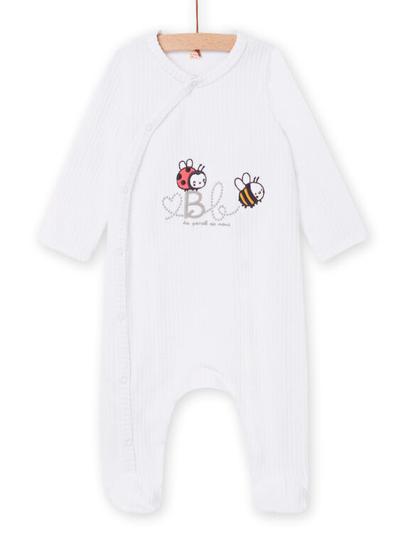 Pelele blanco para recién nacido unisex NOU1GRE2 / 22SF0542GRE000