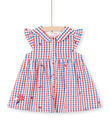 Vestido camisero de cuadros para bebé niña LICANROB3 / 21SG09M3ROB001
