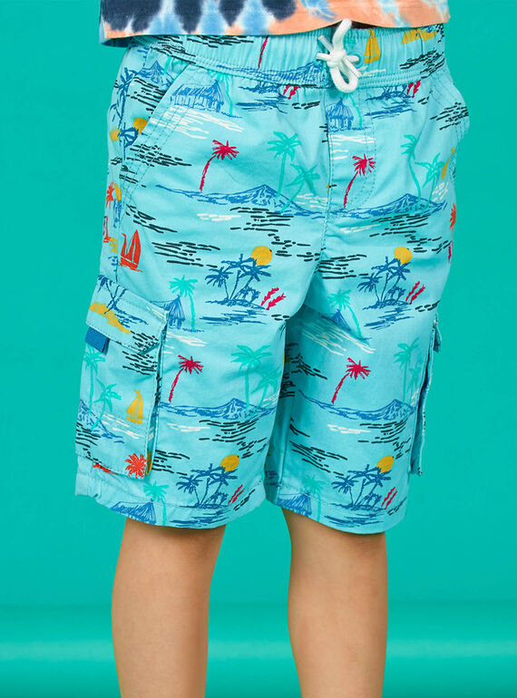 Bermudas de color turquesa para niño LOBONBER1 / 21S902W1BERC201