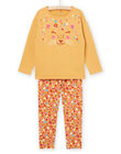 Pijama de jersey y pantalón con estampado de leopardo PEFAPYJTON / 22WH1121PYJB107