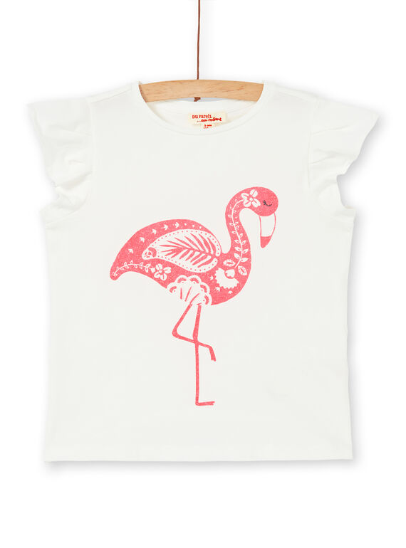 Camiseta de color crudo y rosa LAJOTI3 / 21S90132D31001