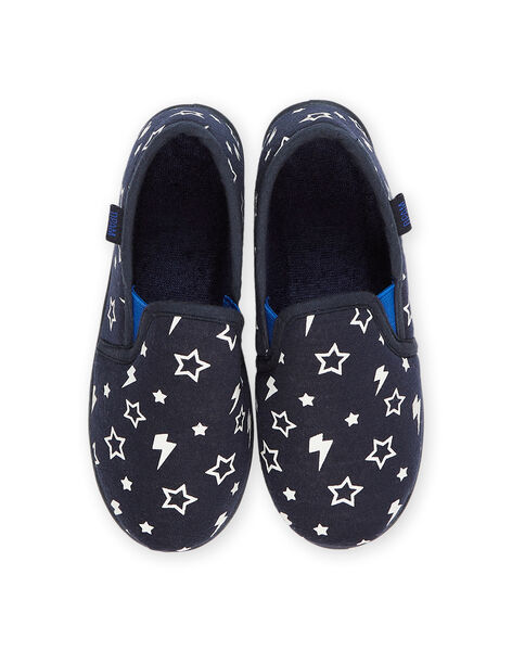 Patucos slip-on con estampado de estrella y rayo fosforescente POPANTPHOS / 22XK3641D0B070
