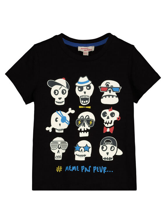 Camiseta de manga corta de color negro GOBLETI / 19W90291TMC090
