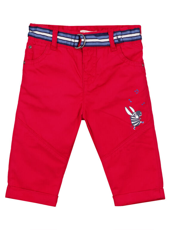 Pantalón de color rojo GUTRIPAN1 / 19WG10J2PANF504