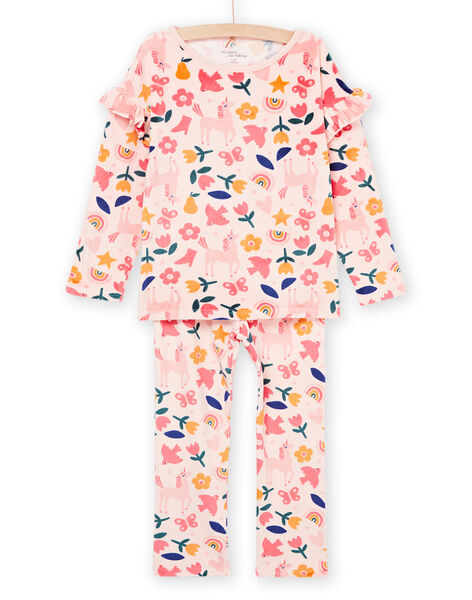 Pijama de terciopelo con estampado floral PEFAPYJMAX / 22WH1137PYJD327