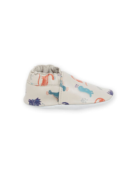 Patucos de piel elástica con estampado de dinosaurios PUCHOSDINO / 22XK3842D3SJ906