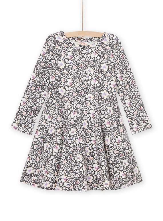Vestido de manga larga con estampado floral PAREROB3 / 22W901T1ROBJ901