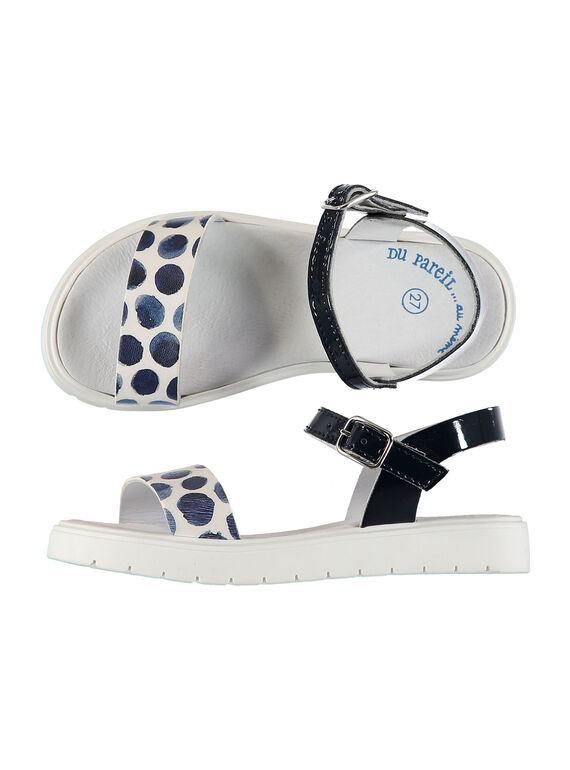 Sandalias bicolores para niña FFSANDJANE / 19SK35B2D0E070
