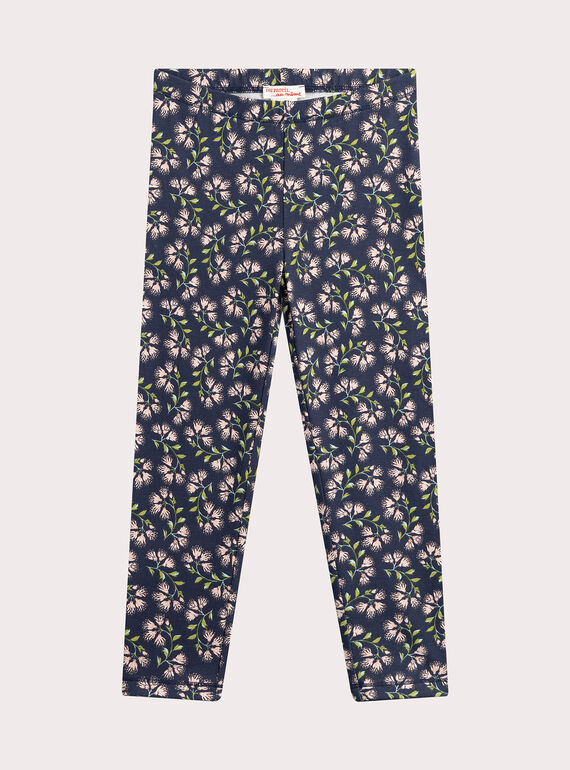 Legging estampado floral para niña  VYAKLILEG / 24WI0141CAL070