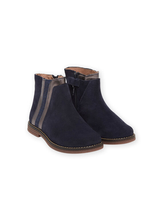 Botas de serraje de color azul marino PABOOTMULTI2 / 22XK3574D0D070