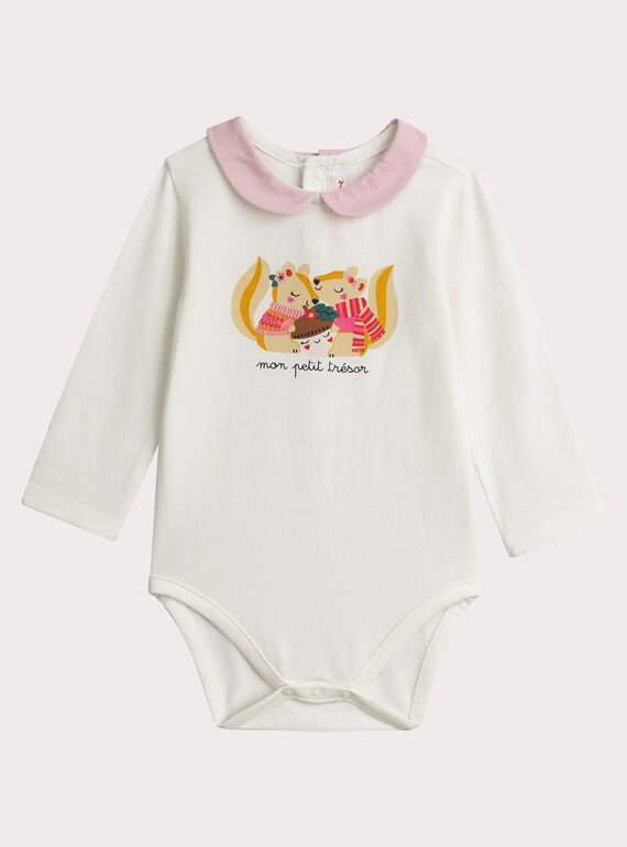Body crudo con animación de ardilla para niña  VIROBOD / 24WG09P1BOD001