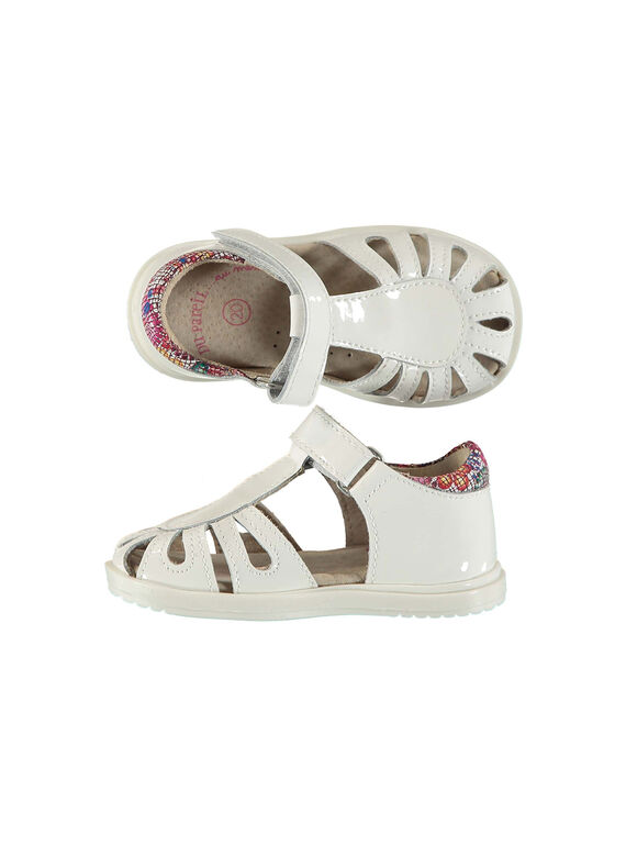 Sandalias de piel para bebé niña FBFSANDPIX2 / 19SK37D1D0E000