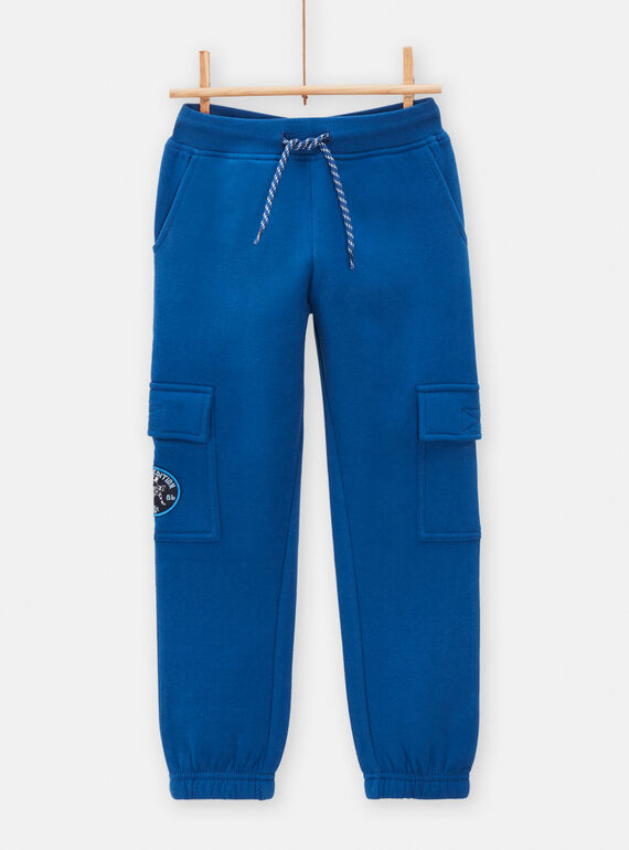 Pantalón de chándal azul marino estilo cargo para niño TODEJOG / 24S902J1JGB070