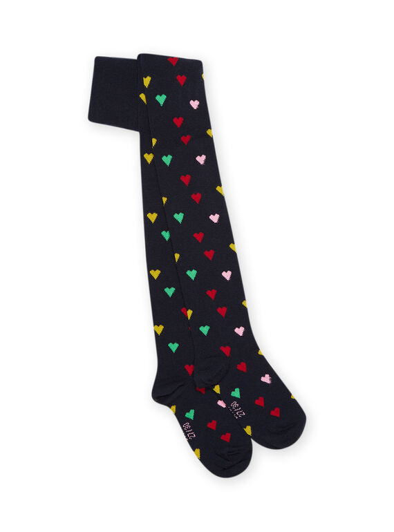 Leotardos con estampado de corazones PYAMUCOL2 / 22WI01R2COLC243