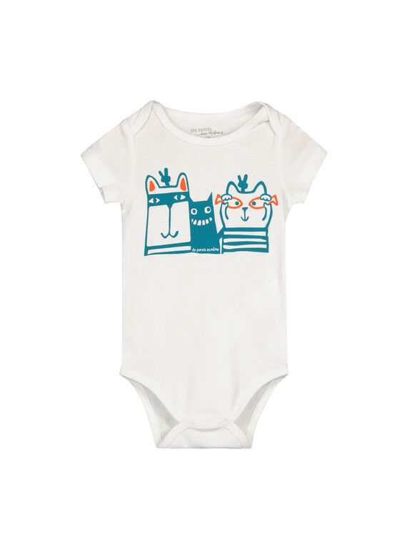 Body de manga corta para bebé niño FEGABODMUL / 19SH14I4BDL000