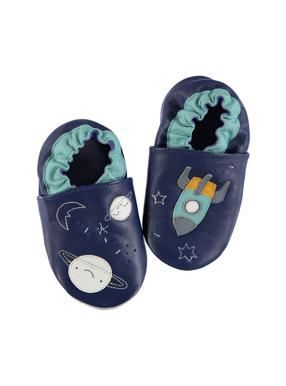 Patucos de piel para bebé niño FNGCOSM / 19SK3836D3S070