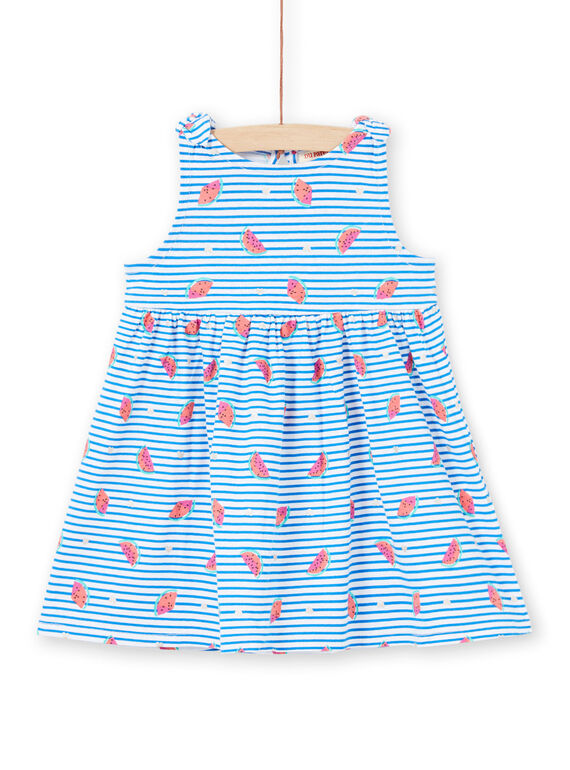 Vestido de color blanco para bebé niña LIPLAROB1 / 21SG09T3ROB000