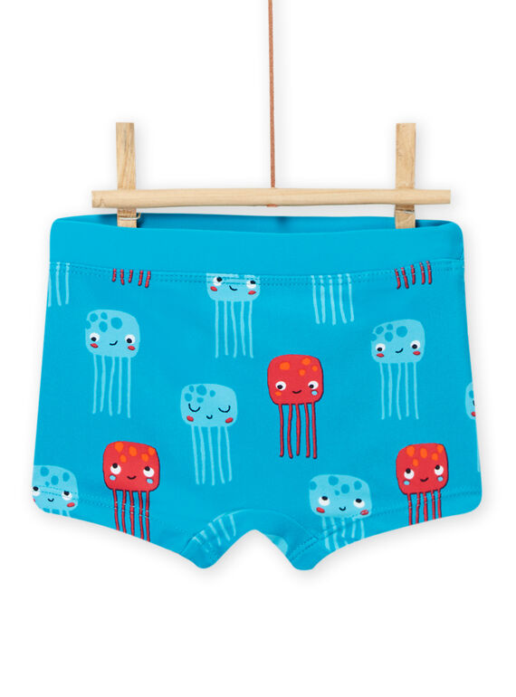 Bañador azul con estampado de medusas para bebé niño NYUMER2 / 22SI10L4MAIC215
