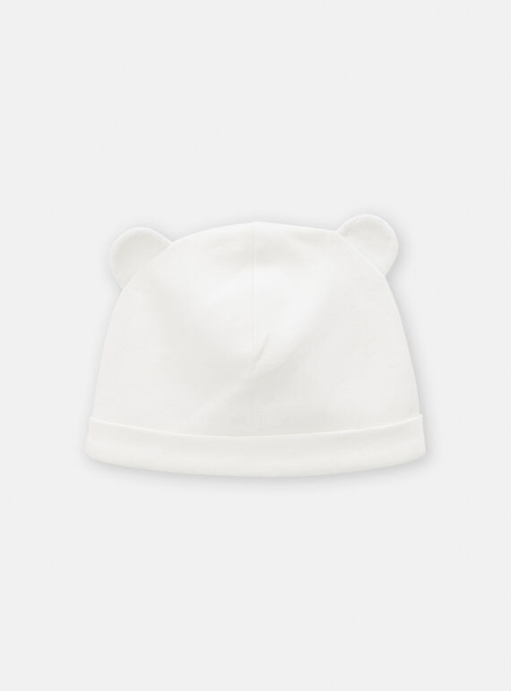 Gorro blanco roto de recién nacido TOU1BON / 24SF42H1BNAA001