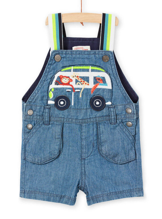 Peto corto vaquero para bebé niño LUBONSAC / 21SG10W1SACP272