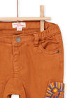 Pantalón liso de color marrón PUCIPAN1 / 22WG10M2PANI820