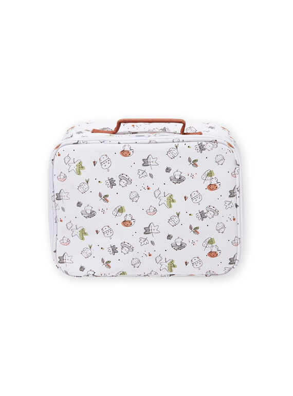 Maletín de color crudo con estampado de fantasía para recién nacido unisex MOU1VAL / 21WF4241VAL001