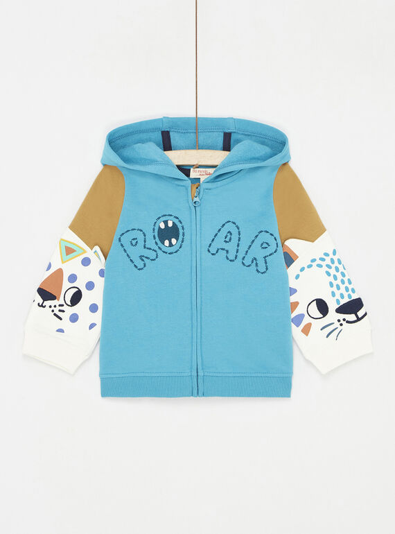 Sudadera turquesa con capucha SULINGIL / 23WG10H1GIL202