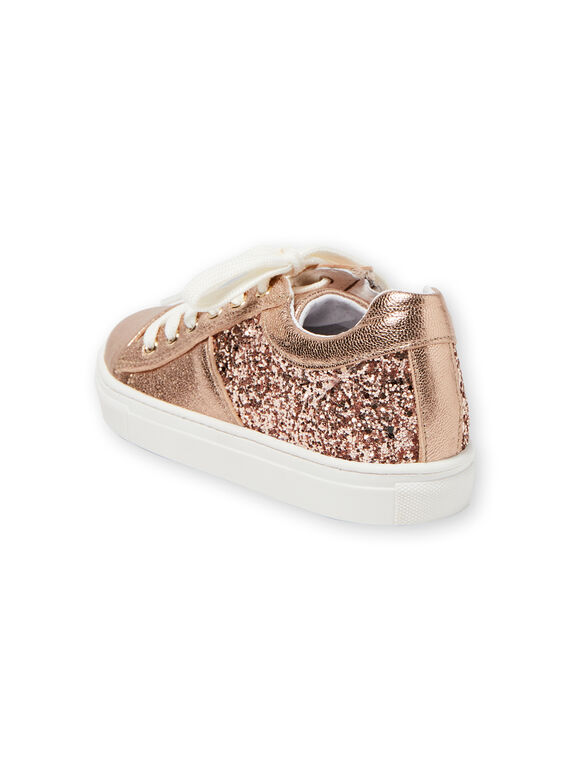 Zapatillas rosa dorado para niña LFBASGOLD / 21KK3533D3FK009