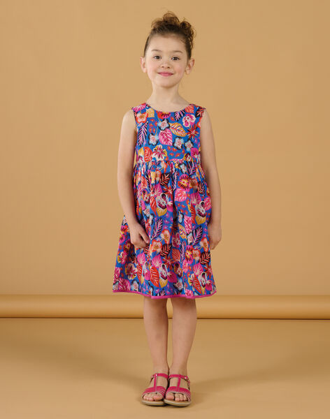 Vestido azul y rosa reversible RAJUNROB2 / 23S901U2ROBC209