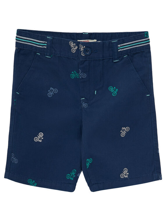 Bermudas de vestir de color azul marino con bicicletas para niño JOPOEBER2 / 20S902G2BER720