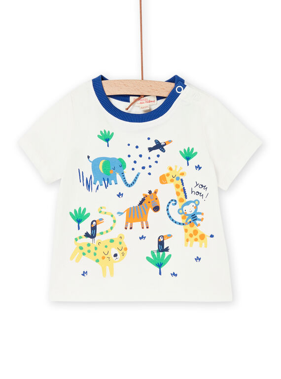 Camiseta multicolor con estampado de animales RUNAUTEE1 / 23SG10N1TMCA002