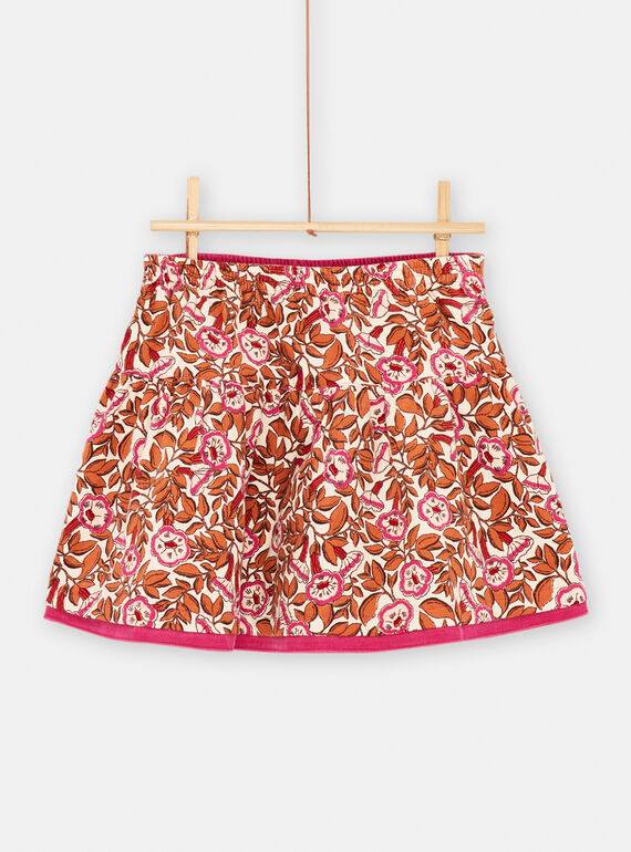 Falda reversible de color crudo oscuro para niña SALOJUP1 / 23W901R1JUP003