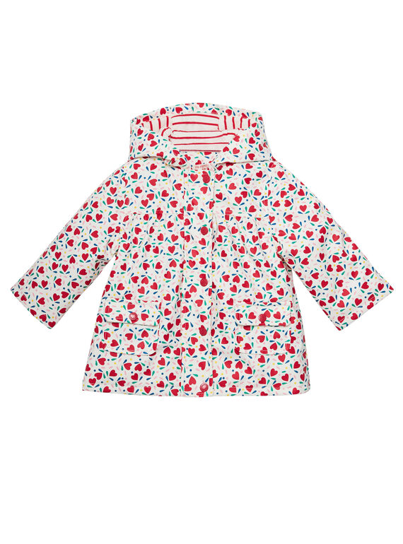 Impermeable con estampado para niña bebé JIVIMPER / 20SG09I1IMP001
