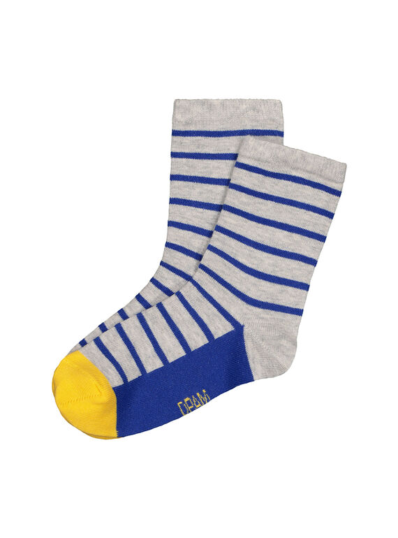 Calcetines de altura media de rayas para niño FYOJOCHO3A / 19SI0235SOQJ906