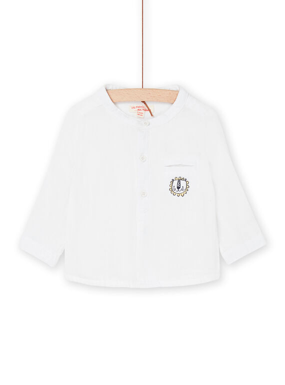 Camisa blanca con manga remangada RUNEOCHEM / 23SG10O1CHM000
