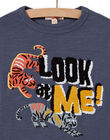 Camiseta de manga larga con estampado de tigres para niño MOHITEE4 / 21W902U3TML929
