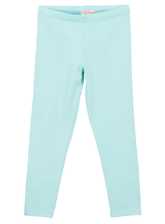 Leggings de color azul para niña FYABELEG2 / 19SI01R2CAL218