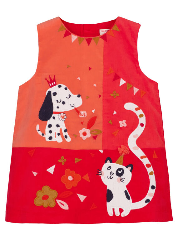 Vestido Rojo Du Pareil Au Meme GISANROB1 / 19WG09C2ROB050