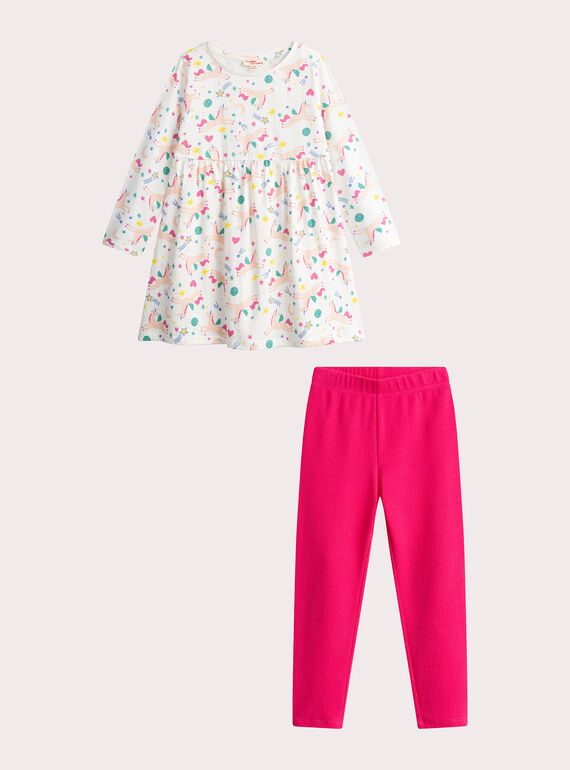 Camisa de noche con estampado de unicornio para niña  VEFACHUSPA / 24WH1171CHN001